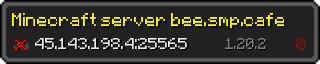 Userbar 320x64 in minecraft style for 45.143.198.4:25565