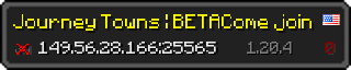 Userbar 320x64 in minecraft style for 149.56.28.166:25565