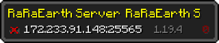 Userbar 320x64 in minecraft style for 172.233.91.148:25565