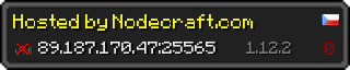 Userbar 320x64 in minecraft style for 89.187.170.47:25565