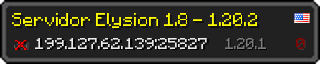 Userbar 320x64 in Minecraft-Stil für den Server 199.127.62.139:25827