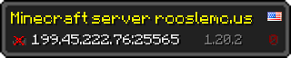 Userbar 320x64 in minecraft style for 199.45.222.76:25565