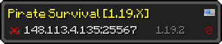 Userbar 320x64 in minecraft style for 148.113.4.135:25567