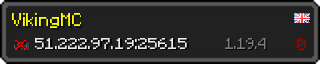 Userbar 320x64 in minecraft style for 51.222.97.19:25615