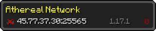 Userbar 320x64 in Minecraft-Stil für den Server 45.77.37.30:25565