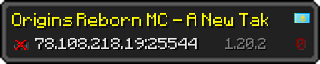 Userbar 320x64 in minecraft style for 78.108.218.19:25544