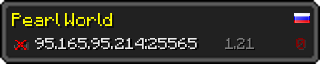 Userbar 320x64 in minecraft style for 95.165.95.214:25565