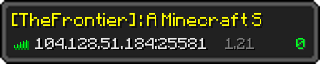 Userbar 320x64 in minecraft style for 104.128.51.184:25581