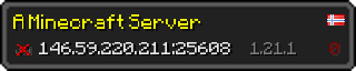 Userbar 320x64 in minecraft style for 146.59.220.211:25608