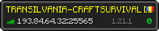 Userbar 320x64 in minecraft style for 193.84.64.32:25565