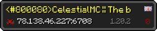 Userbar 320x64 in minecraft style for 78.138.46.227:6708