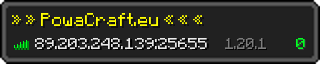 Userbar 320x64 in Minecraft-Stil für den Server 89.203.248.139:25655