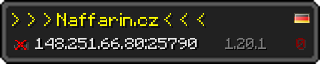 Userbar 320x64 in minecraft style for 148.251.66.80:25790