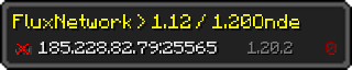 Userbar 320x64 in Minecraft-Stil für den Server 185.228.82.79:25565