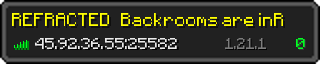 Userbar 320x64 in minecraft style for 45.92.36.55:25582