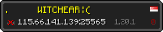 Userbar 320x64 in minecraft style for 115.66.141.139:25565