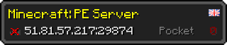 Userbar 320x64 in minecraft style for 51.81.57.217:29874