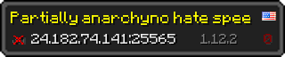 Userbar 320x64 in Minecraft-Stil für den Server 24.182.74.141:25565