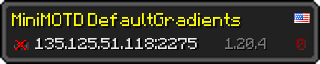 Userbar 320x64 in Minecraft-Stil für den Server 135.125.51.118:2275