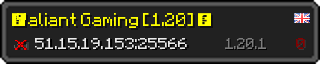 Userbar 320x64 in Minecraft-Stil für den Server 51.15.19.153:25566