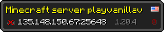 Userbar 320x64 in minecraft style for 135.148.150.67:25648