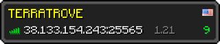 Userbar 320x64 in minecraft style for 38.133.154.243:25565