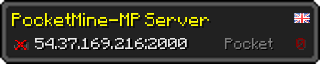 Userbar 320x64 in minecraft style for 54.37.169.216:2000