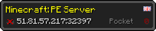 Userbar 320x64 in Minecraft-Stil für den Server 51.81.57.217:32397