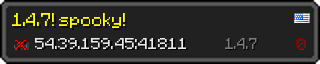 Userbar 320x64 in minecraft style for 54.39.159.45:41811