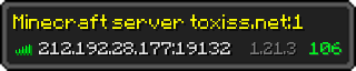 Userbar 320x64 in minecraft style for 212.192.28.177:19132