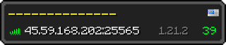 Юзербар 320x64 в стиле майнкрафт для сервера 45.59.168.202:25565