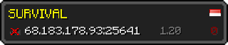 Userbar 320x64 in minecraft style for 68.183.178.93:25641