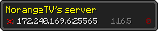 Юзербар 320x64 в стиле майнкрафт для сервера 172.240.169.6:25565