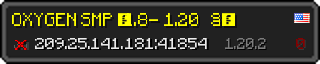 Userbar 320x64 in minecraft style for 209.25.141.181:41854