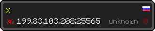 Userbar 320x64 in minecraft style for 199.83.103.208:25565