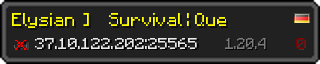 Userbar 320x64 in minecraft style for 37.10.122.202:25565