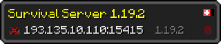 Userbar 320x64 in minecraft style for 193.135.10.110:15415