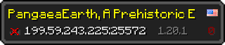 Userbar 320x64 in minecraft style for 199.59.243.225:25572