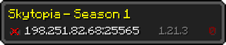 Userbar 320x64 in Minecraft-Stil für den Server 198.251.82.68:25565