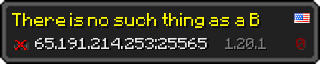 Userbar 320x64 in minecraft style for 65.191.214.253:25565