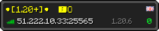 Userbar 320x64 in minecraft style for 51.222.10.33:25565