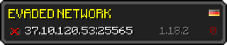 Userbar 320x64 in Minecraft-Stil für den Server 37.10.120.53:25565