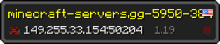 Userbar 320x64 in Minecraft-Stil für den Server 149.255.33.154:50204