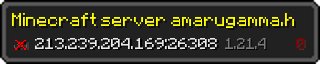 Userbar 320x64 in Minecraft-Stil für den Server 213.239.204.169:26308