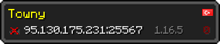 Userbar 320x64 in minecraft style for 95.130.175.231:25567