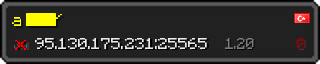 Userbar 320x64 in minecraft style for 95.130.175.231:25565