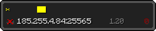 Userbar 320x64 in Minecraft-Stil für den Server 185.255.4.84:25565