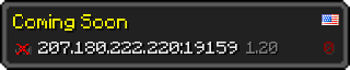 Userbar 320x64 in minecraft style for 207.180.222.220:19159