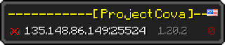 Userbar 320x64 in Minecraft-Stil für den Server 135.148.86.149:25524