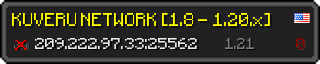 Userbar 320x64 in Minecraft-Stil für den Server 209.222.97.33:25562